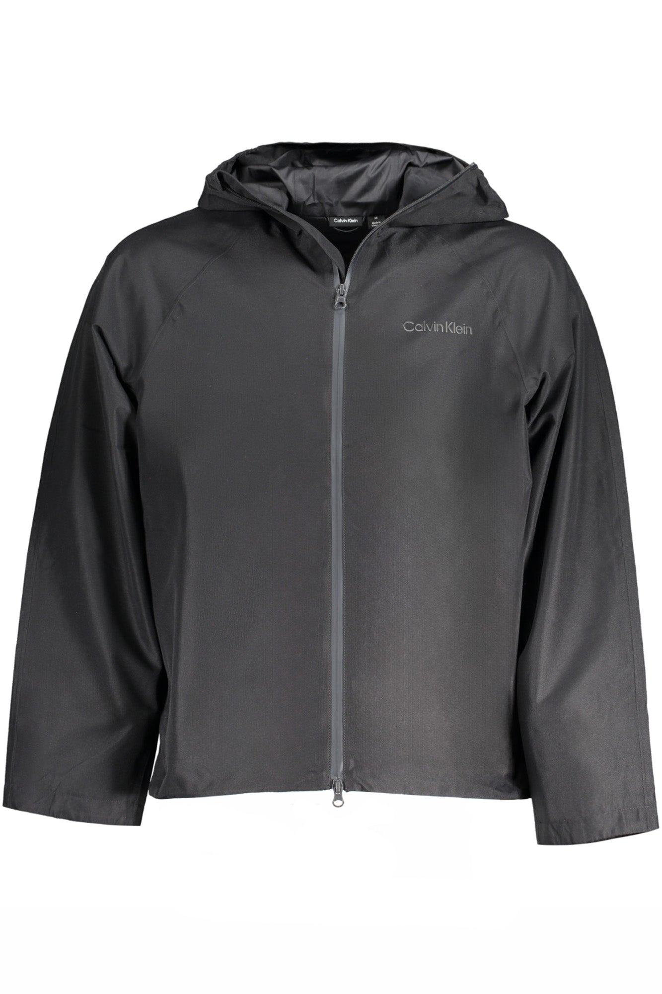 LONG SLEEVE SPORTS JACKET WITH HOOD, 2 EXTERNAL POCKETS, ZIP, PRINT, LOGO