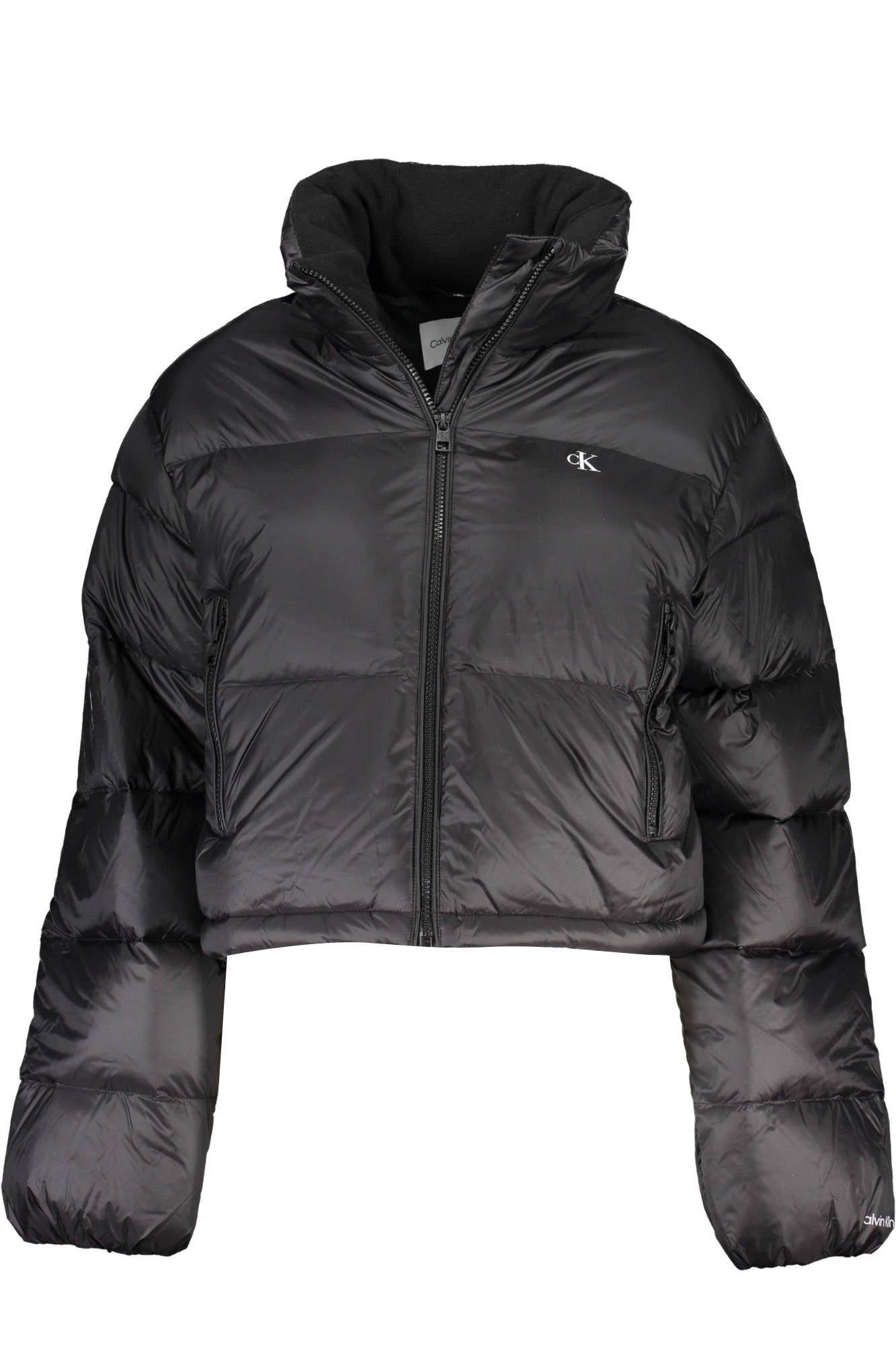 SHORT JACKET, LONG SLEEVES, 2 EXTERNAL POCKETS, ZIP, PRINT, LOGO, 100% RECYCLED