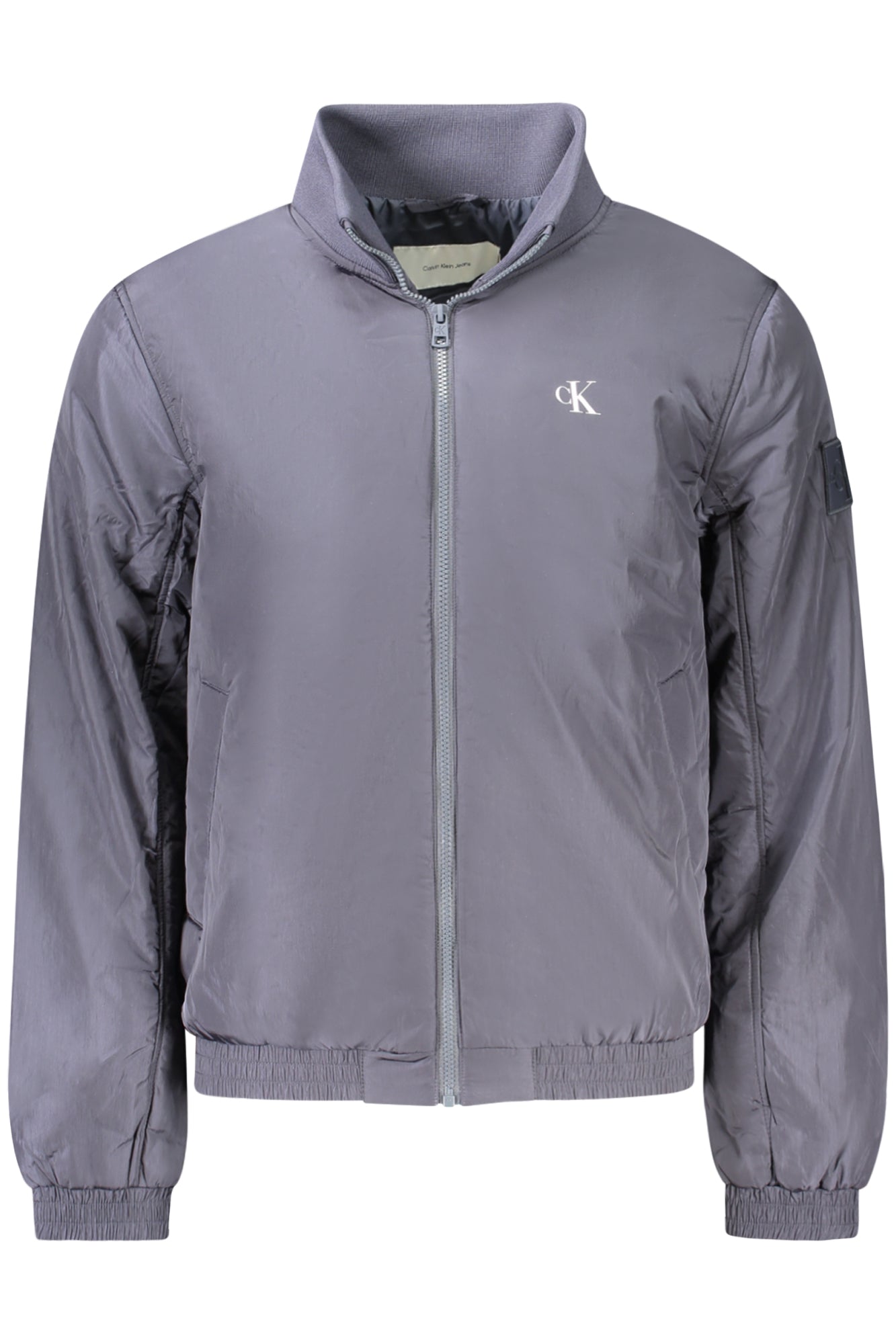 LONG SLEEVE JACKET, 2 EXTERNAL POCKETS, ZIP, CONTRASTING DETAILS, PRINT, LOGO, 95% RECYCLED POLYESTER