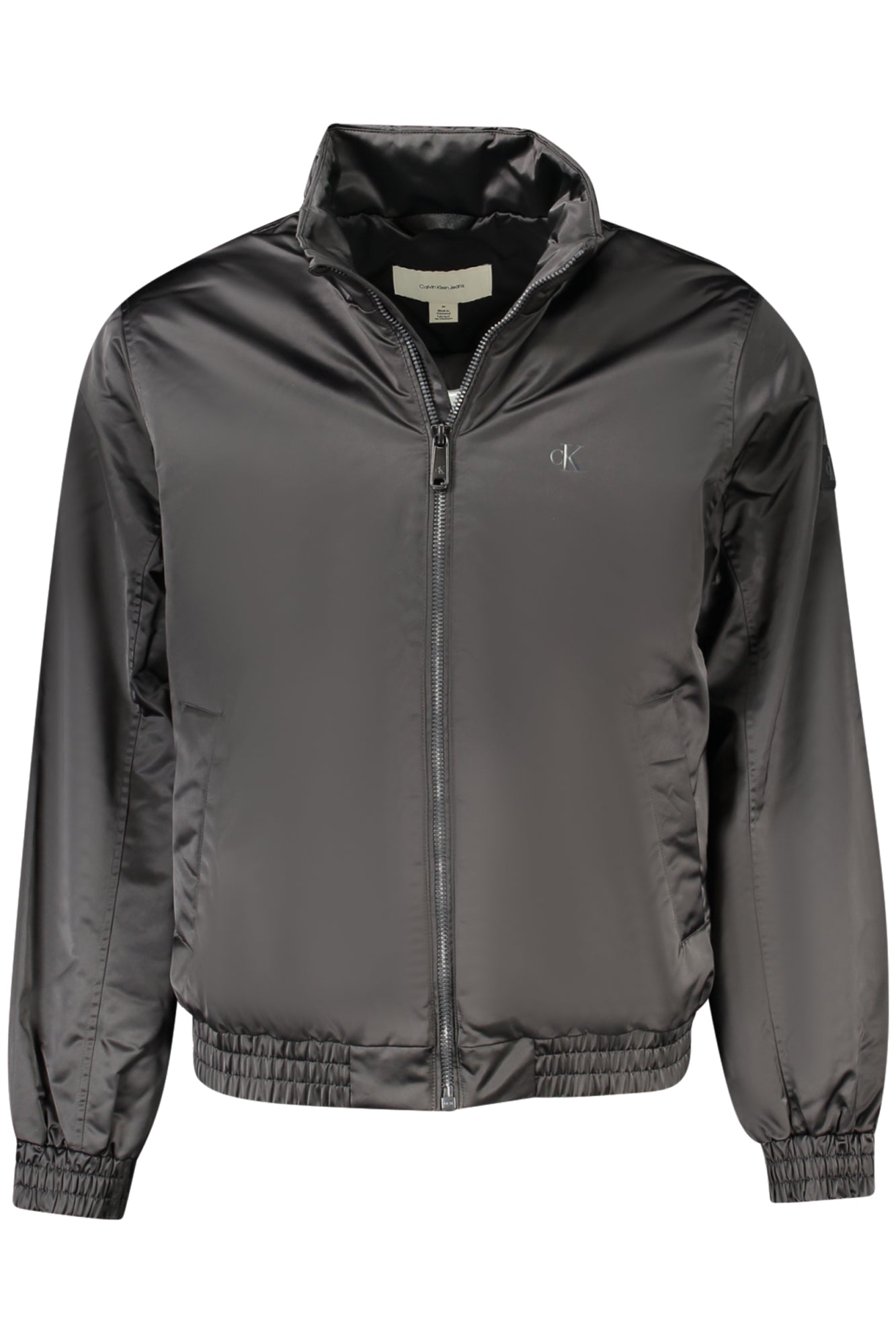 LONG-SLEEVED JACKET, 2 EXTERNAL POCKETS, 1 INTERNAL POCKET, PRINT, APPLIQUE, ZIP, WATER AND WIND RESISTANT, LOGO, 100% RECYCLED POLYESTER