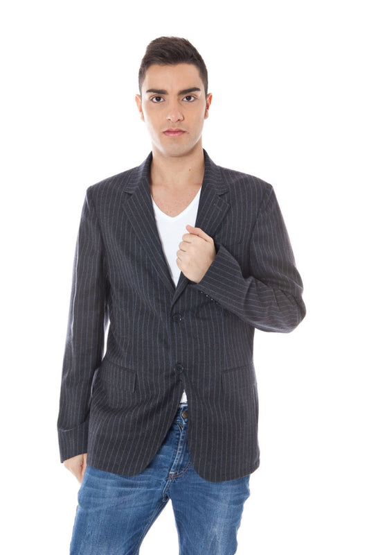 CLASSIC JACKET LONG SLEEVES, BUTTONS, 2 INTERNAL POCKETS, 2 EXTERNAL POCKETS, SINGLE POCKET, LOGO