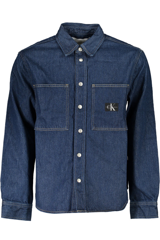 DENIM JACKET, REGULAR FIT, 2 SMALL POCKETS, AUTOMATIC POCKETS, APPLICATION, LOGO