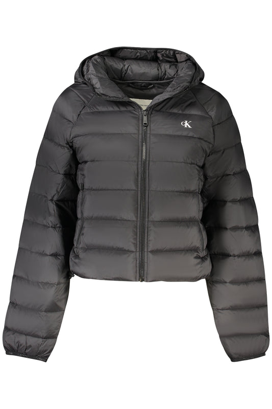 LONG-SLEEVED JACKET WITH HOOD, 2 EXTERNAL POCKETS, PRINT, ZIP, WATER AND WIND RESISTANT, RECYCLED NYLON