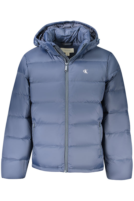 LONG-SLEEVED JACKET WITH REMOVABLE HOOD, 2 EXTERNAL POCKETS, 2 INTERNAL POCKETS, WATER AND WIND RESISTANT, ZIP, PRINT, LOGO, 100% RECYCLED NYLON