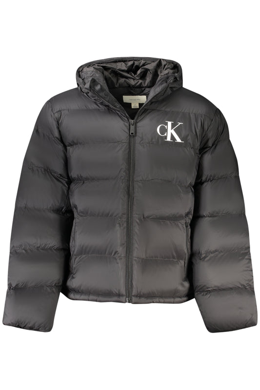LONG-SLEEVED JACKET WITH REMOVABLE HOOD, 2 EXTERNAL POCKETS, 2 INTERNAL POCKETS, WATER AND WIND RESISTANT, ZIP, PRINT, LOGO
