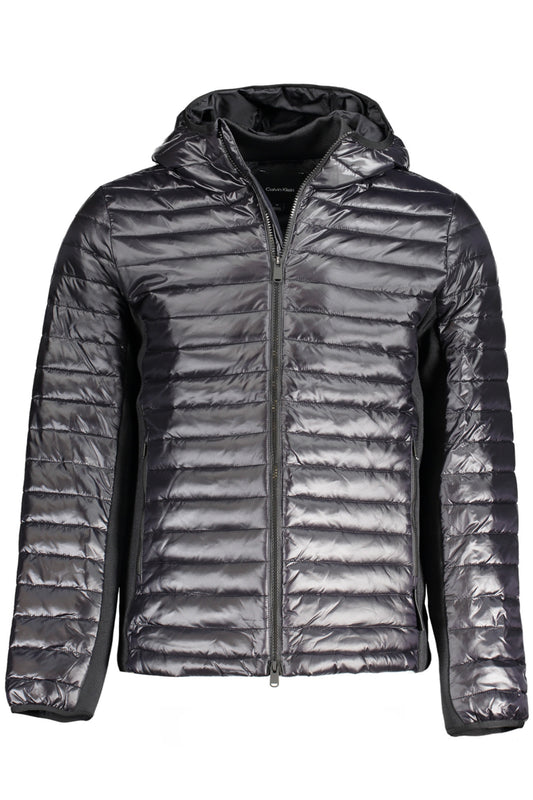 LONG SLEEVE JACKET WITH HOOD, 2 EXTERNAL POCKETS, 1 INTERNAL POCKET, CONTRASTING DETAILS, ZIP, LOGO